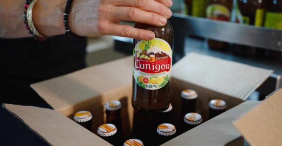 Fabrication artisanale de la Bière du Canigou catalane